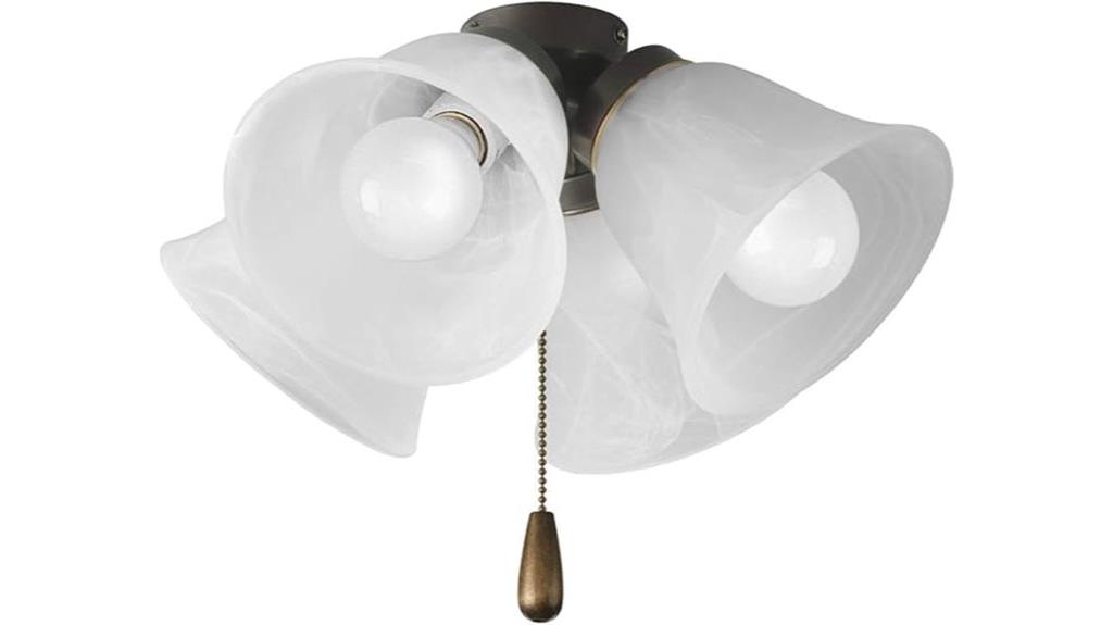 antique bronze fan light