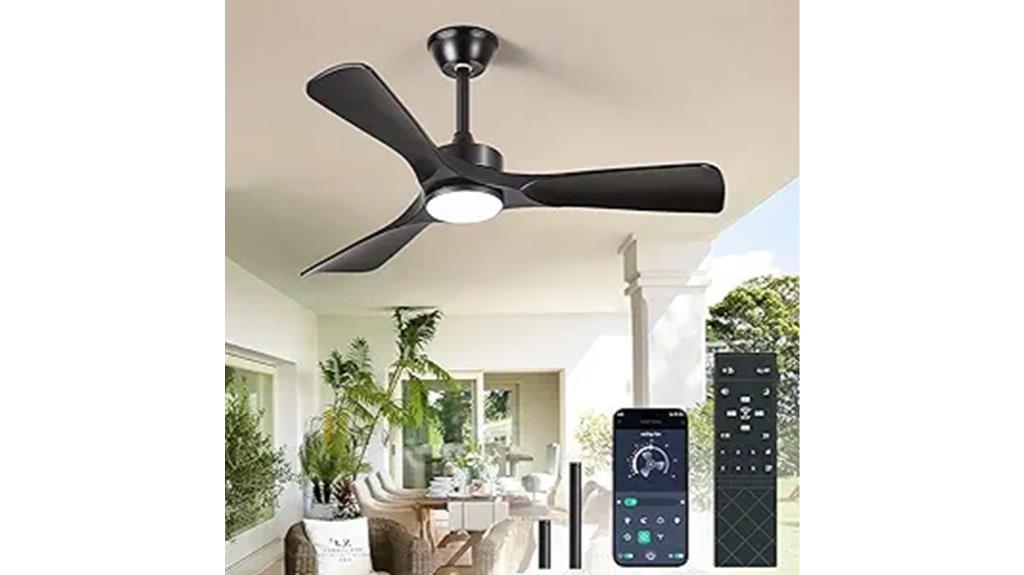 black 42 inch fan
