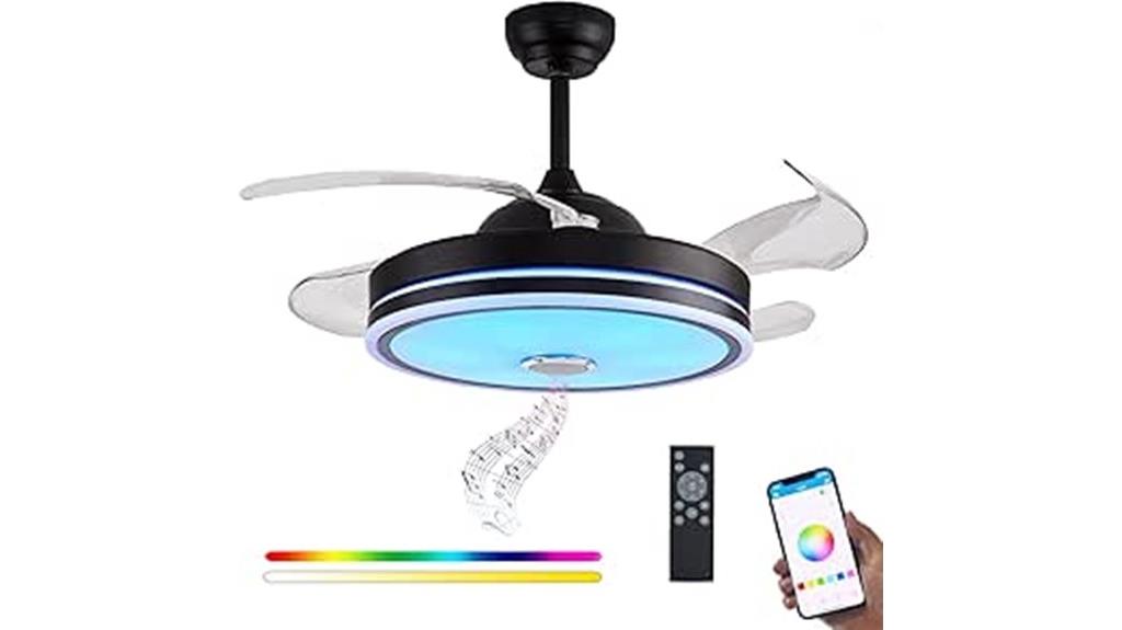 bluetooth ceiling fan light