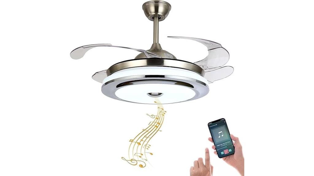 bluetooth ceiling fan with light