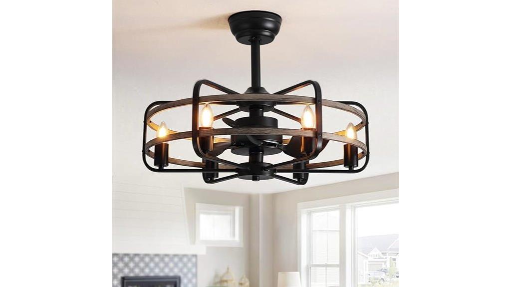 cage light ceiling fan