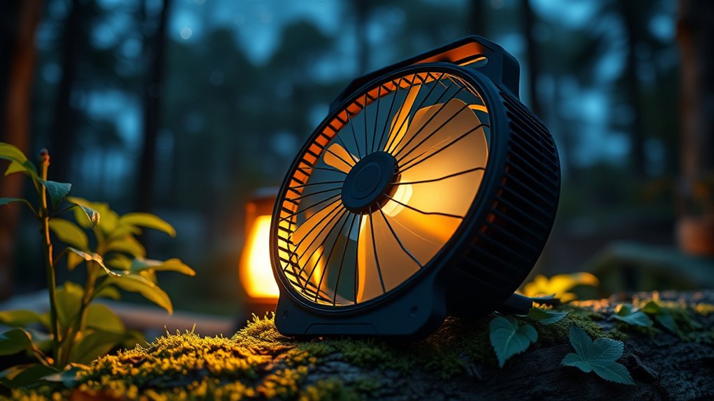 camping fan battery considerations