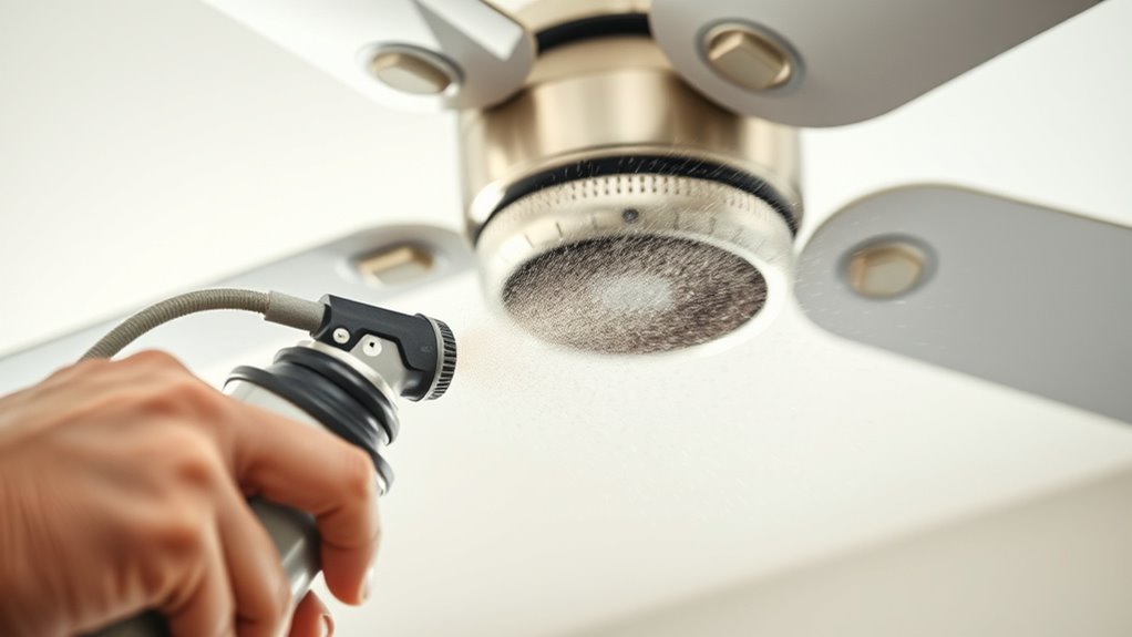 clean ceiling fan motors