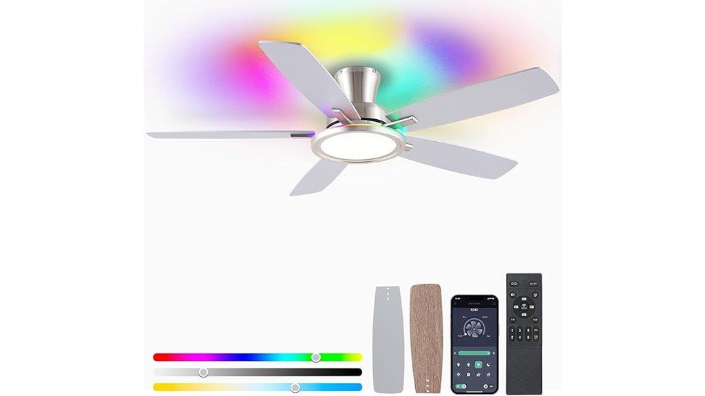 color changing ceiling fan