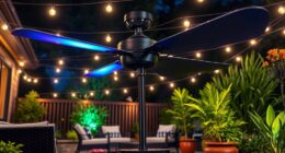 colorful outdoor fan selection