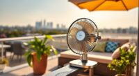 compact balcony cooling fans