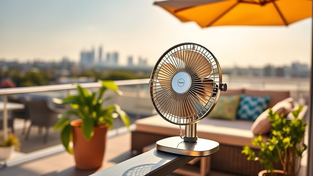 compact balcony cooling fans