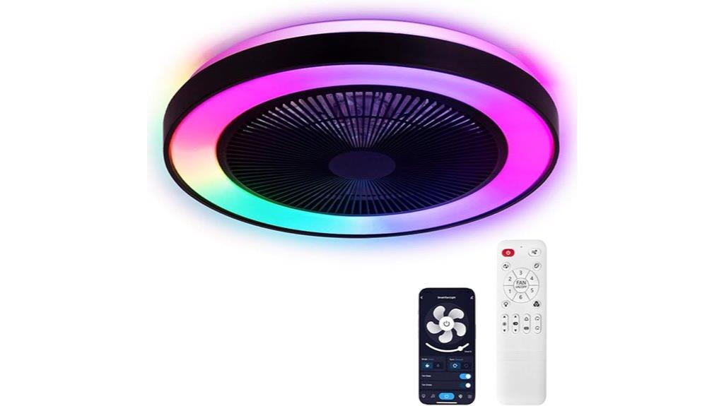 compact ceiling fan light
