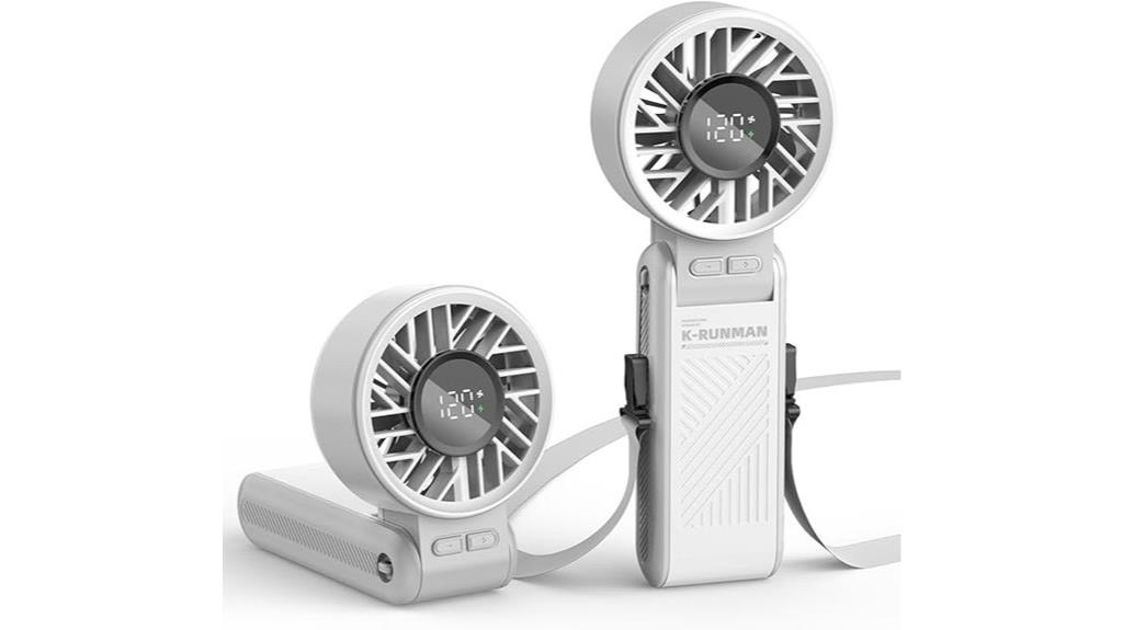 compact rechargeable multi function fan