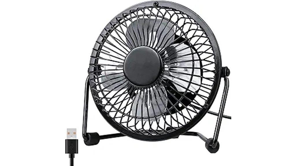 compact usb desk fan