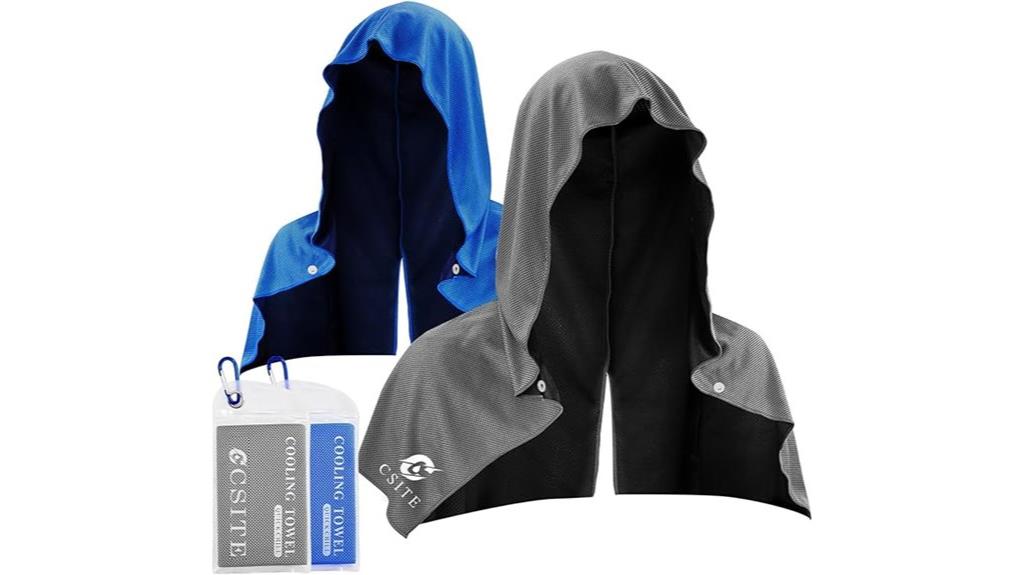 cooling hoodie towel set