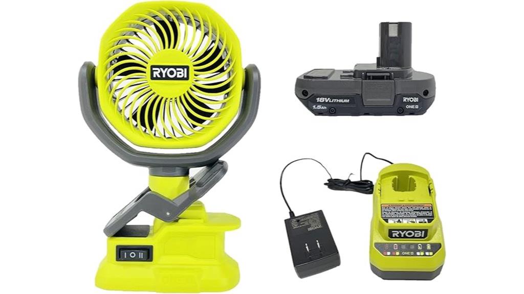 cordless clamp fan pack