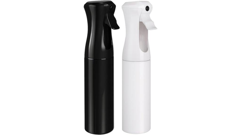 dual hair spray bottles