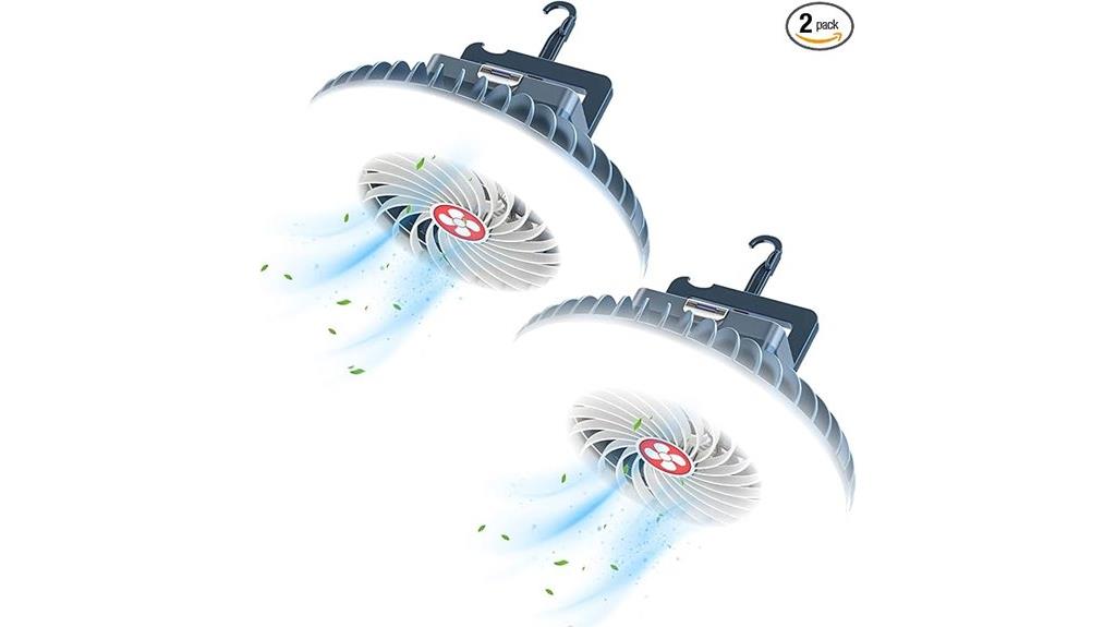 dual led lantern fans