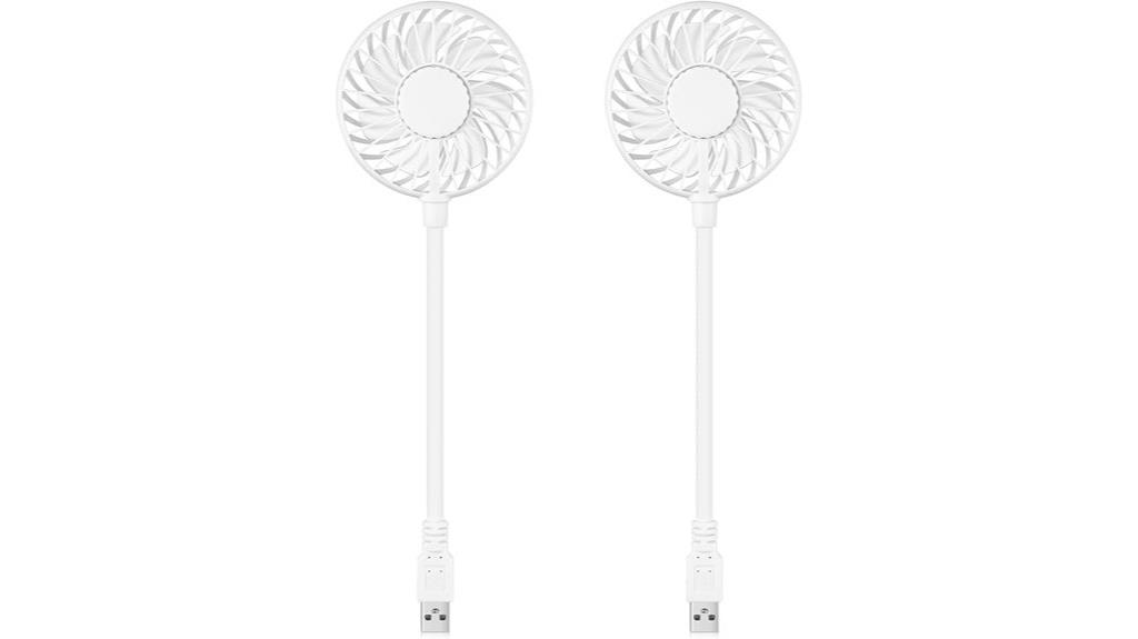 dual portable usb fans