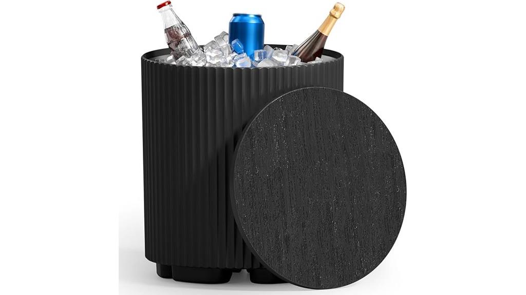 dual purpose outdoor table