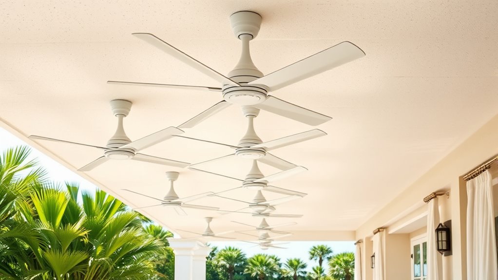elegant coastal ceiling fans