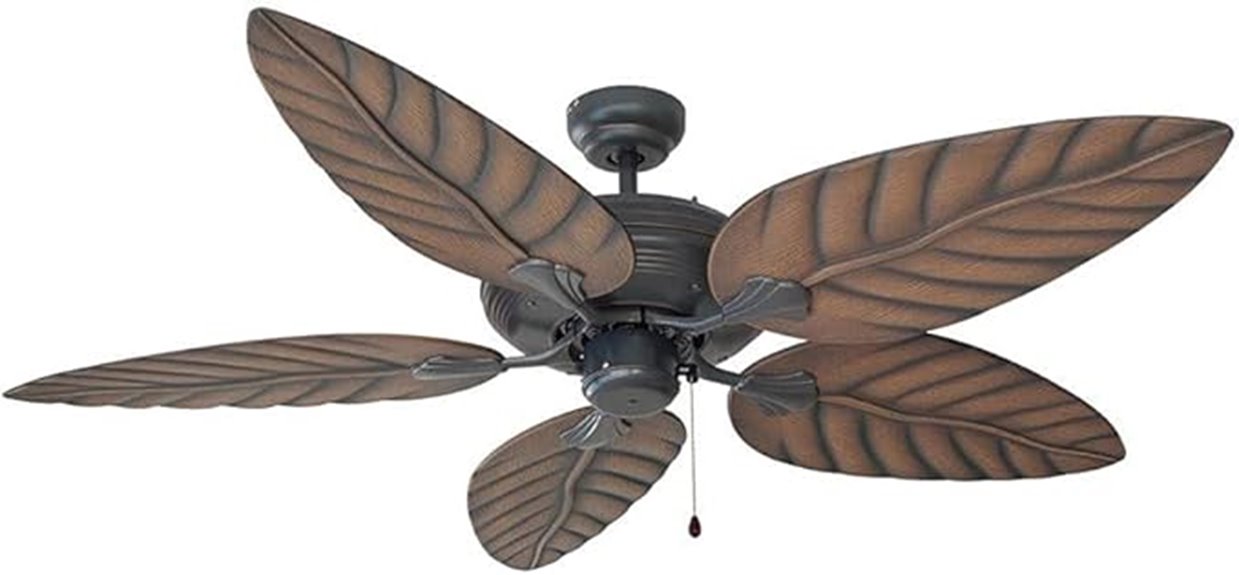 elegant tropical ceiling fan