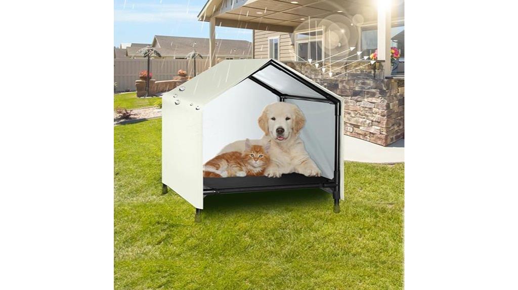elevated canopy dog house