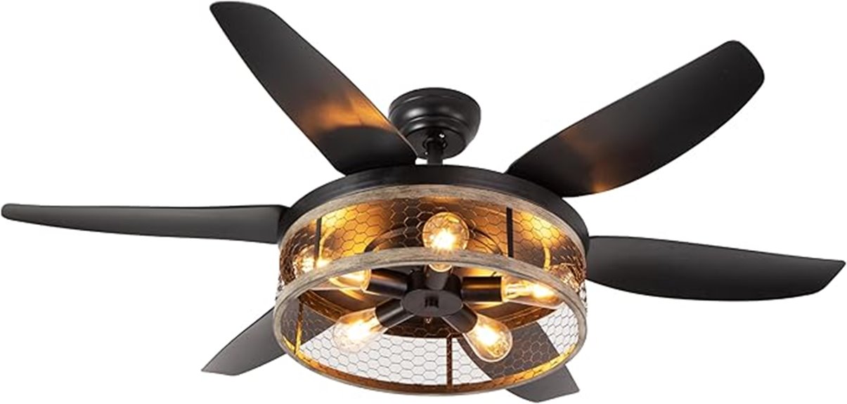 farmhouse ceiling fan with lights