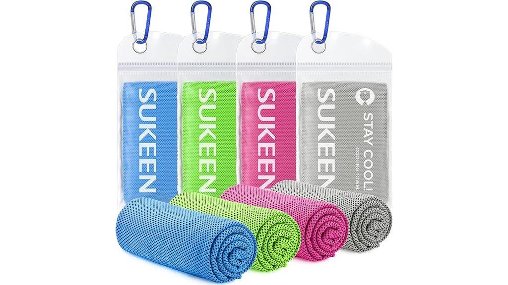 four pack cooling towels