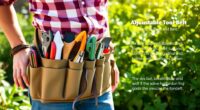 garden tool belts with fans