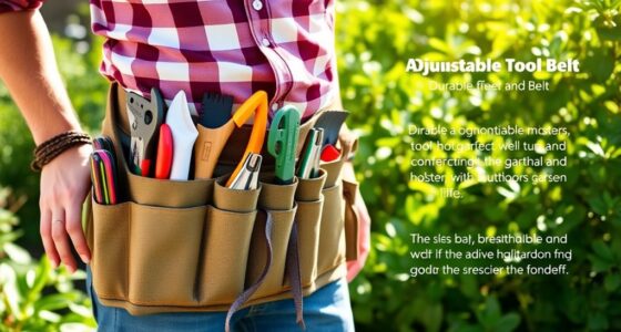 garden tool belts with fans