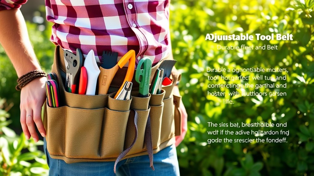garden tool belts with fans