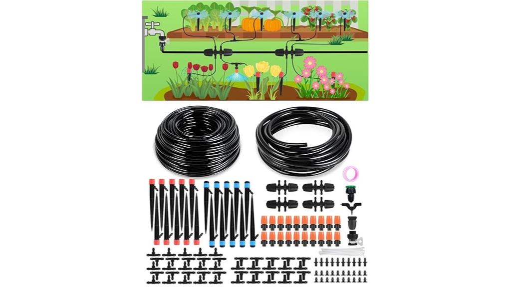 garden watering with sprinklers