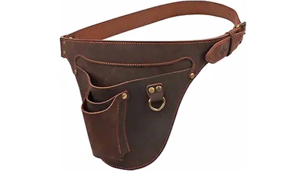 genuine leather florist tool belt
