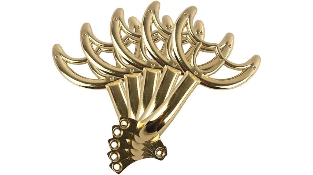 gold imitation fan blades