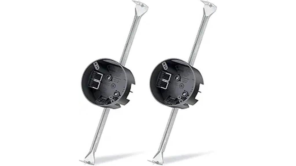 gray ceiling fan support