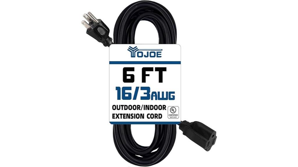 heavy duty 6 foot extension cord