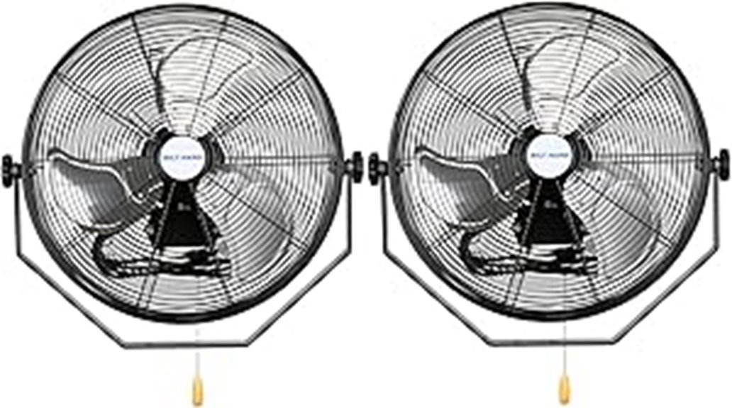 industrial wall fan set