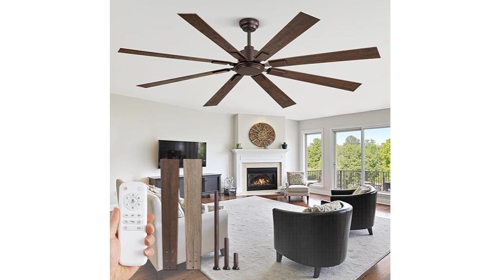large bronze ceiling fan