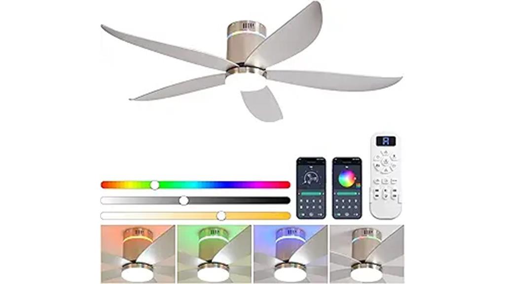 large ceiling fan with light
