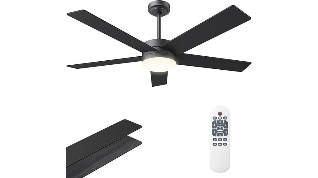 large ceiling fan with lights