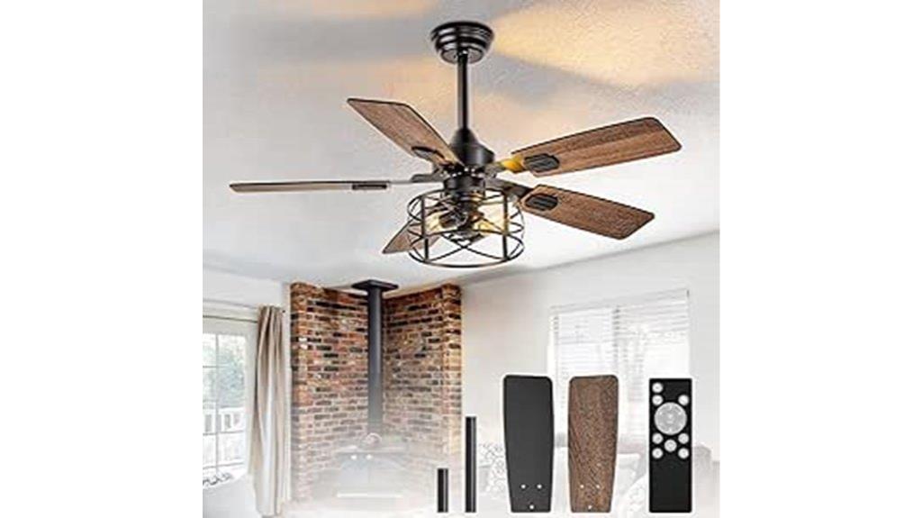 large ceiling fan with lights
