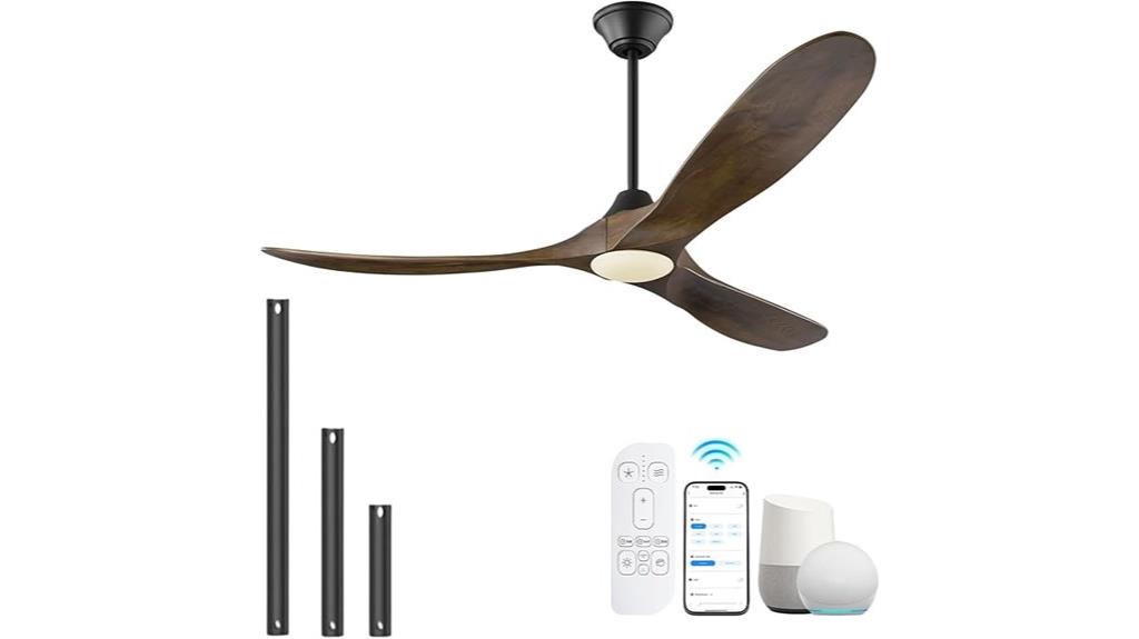 large ceiling fan with lights