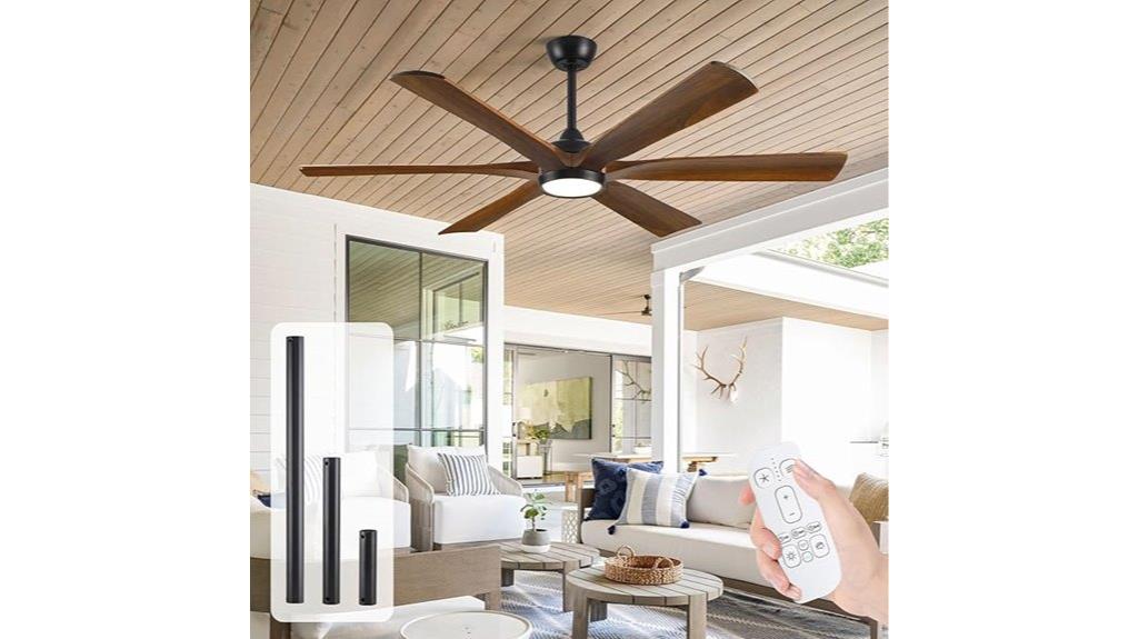 large modern ceiling fan