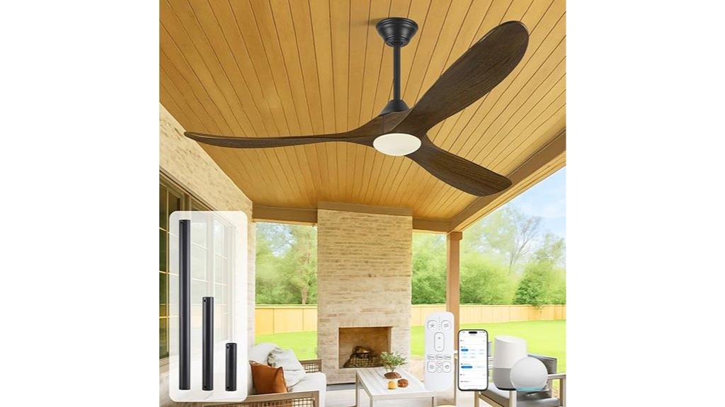 large outdoor fan with lights