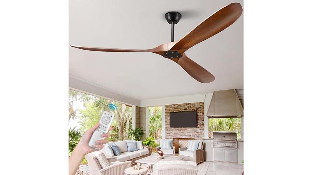 large remote controlled ceiling fan