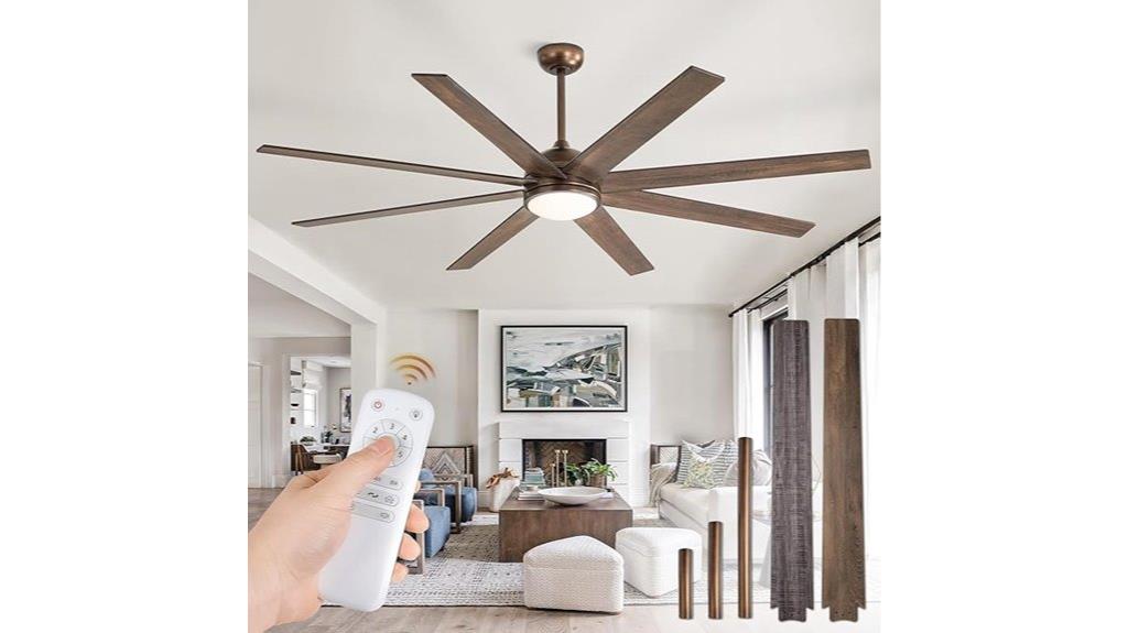 large remote controlled ceiling fan