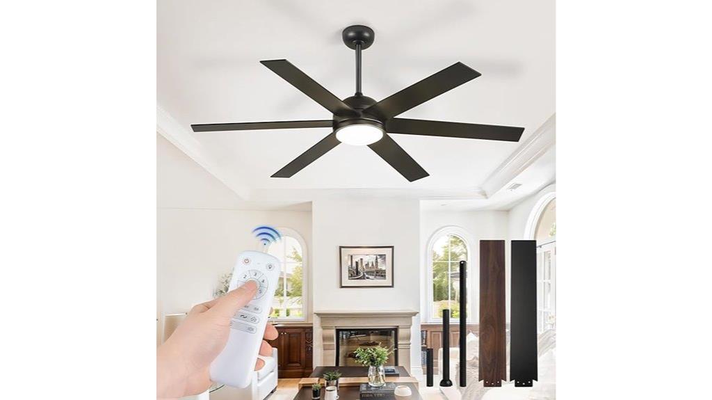 large remote controlled ceiling fan