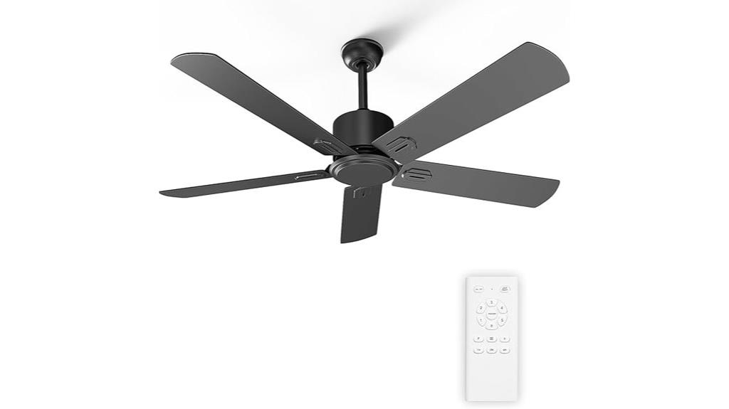 large remote controlled ceiling fan