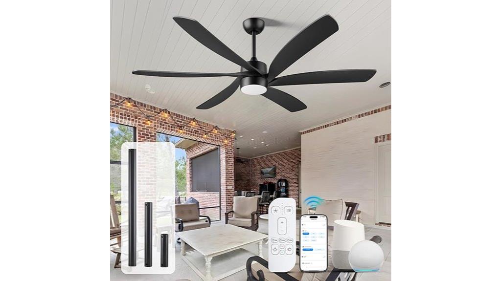 large smart ceiling fan