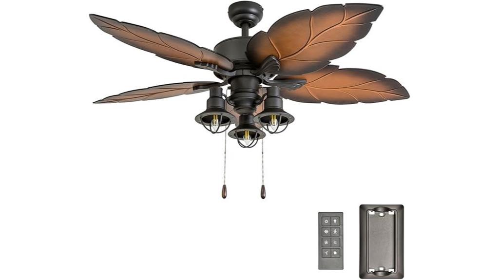 large tropical ceiling fan