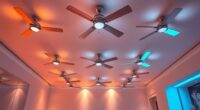 led fans with adjustable lighting