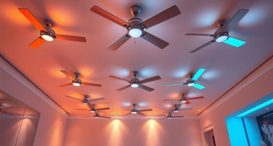 led fans with adjustable lighting