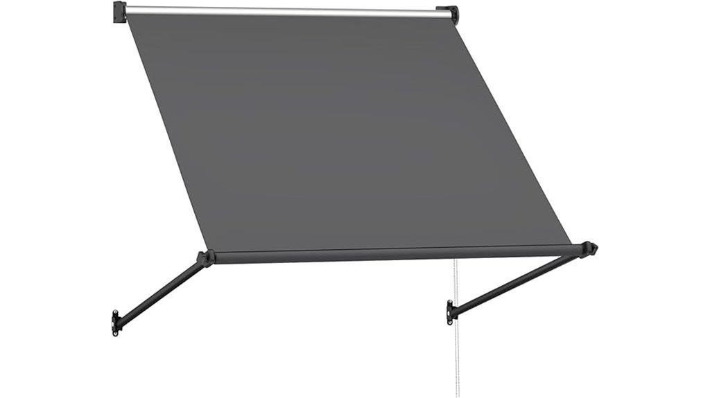 manual 50x55 retractable awning